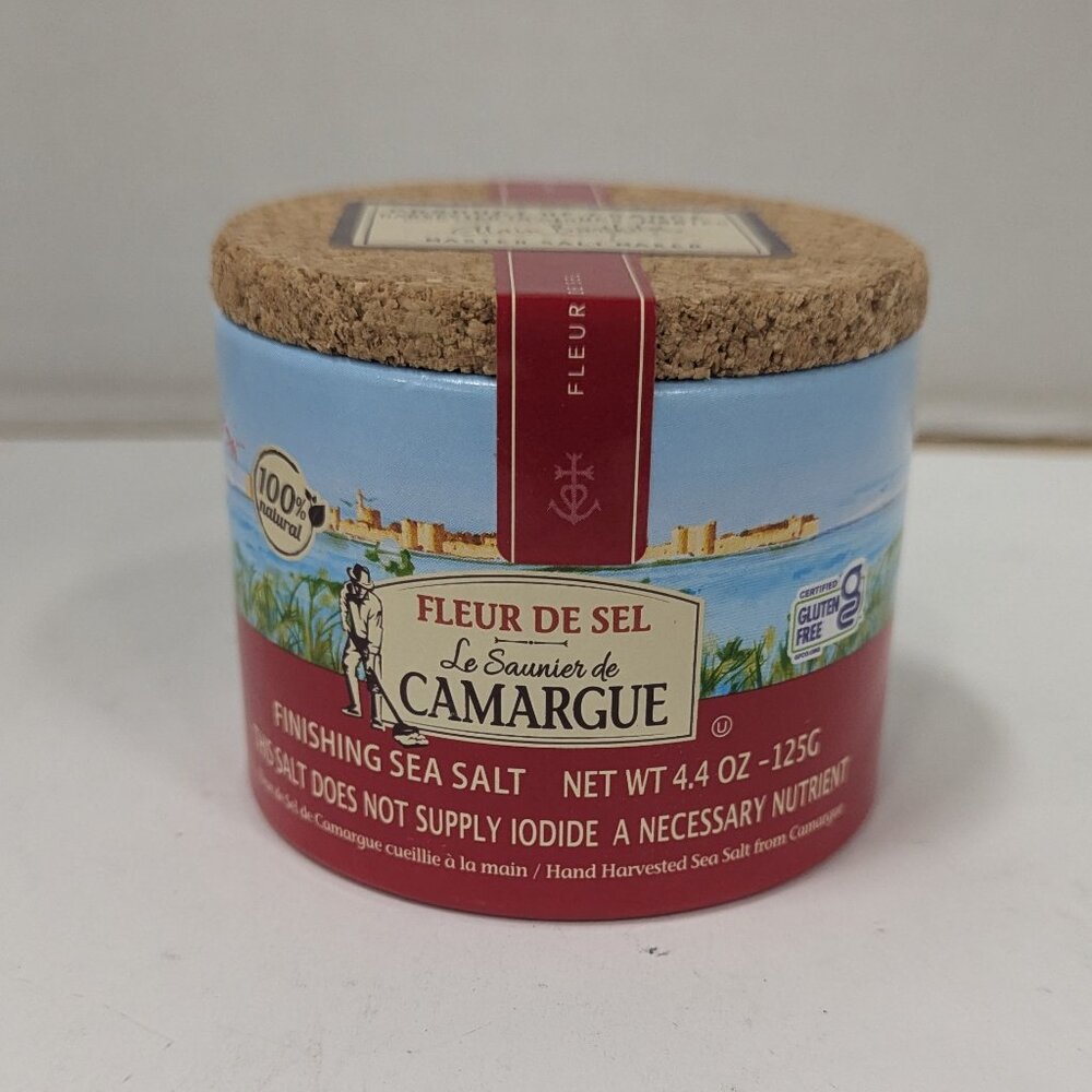 Le Saunier De Camargue Fleur de Sel French Sea Salt 4.4oz Premium Organic